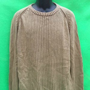 Columbia men's 100% cotton brown color Crewneck sweater SIZE--L